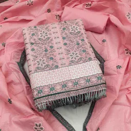 KIMISHA Floral Embroidered Unstitched Dress Material-picture-33