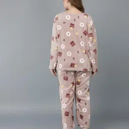 us trendz Full Sleeve Wool Nightsuit for Women – Winter Casual Pajama Set, Soft & Cozy image 4