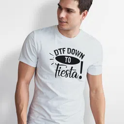 Seekbuylove Men Typography Printed Bio Finish T-shirt image 5