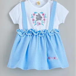 Hopscotch Girls Cotton Fit & Flare Dresses image 1