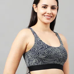 NEVER NEUD Women Printed Bralette Bra Full Coverage image 5
