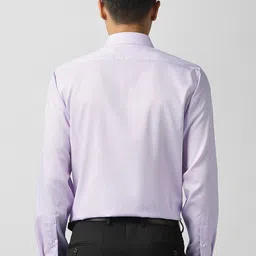 Van Heusen Men Solid Spread Collar Cotton Formal Shirt image 4