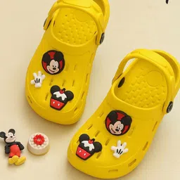 Disney By Yellow Bee Boy Mickey Mouse ClogsWith Gloves & Cupcake Charms-picture-38