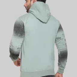 SHAUN Men Printed Hooded Sweatshirt image 3