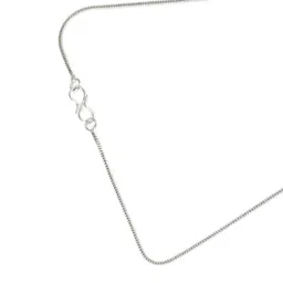 PRIVIU Silver-Plated Cubic Zirconia Studded Teardrop Shaped Pendant With Chain image 4