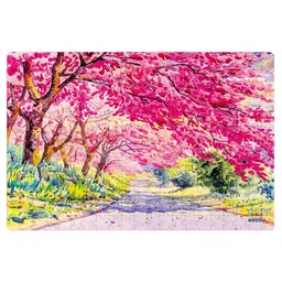 Webby Cherry Blossom Painting Wooden Jigsaw Puzzle - 252 Pieces-picture-16