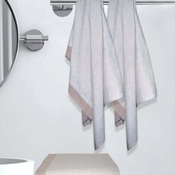 Athom Living Astar Grey 4 Pieces Striped Cotton 210 GSM Bath Towels-picture-36