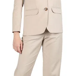 Women Regular fit Solid Suit-image-3