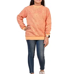 BAESD Girls Printed Round Neck Pullover Sweatshirt-picture-18