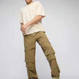 FREAKINS Men High-Rise Cargo Trousers image 1