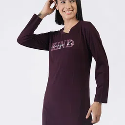 Duchess Pack Of 2 Printed Round Neck Lounge T-Shirts image 2