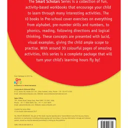 om books international Pre School Smart Scholars Numbers 1 -10 Fun Filled Activities Book - English image 2