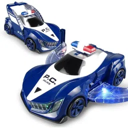 mega shine Automatic 360 Degree Rotating Speed Car Light Musical Univeral Wheel Police Car-picture-10