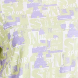 HARPITA Topography Printed Round Neck Drop-Shoulder Sleeves Cotton T-shirt image 3