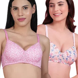 SHYAM SONS FLAIR Floral Bra Full Coverage Lightly Padded-picture-37