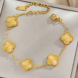 Designs & You Stainless Steel Gold-Plated Charm Bracelet-picture-42