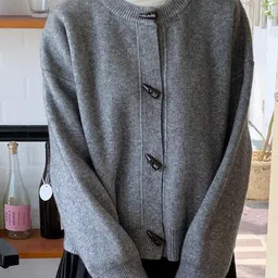 LULU & SKY Women Mock Neck Long Sleeves Cardigan-picture-16