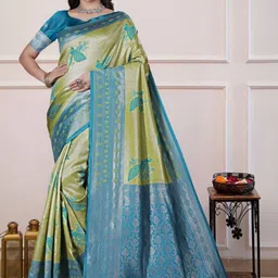 Eecoo Woven Design Zari Art Silk Banarasi Saree-picture-20