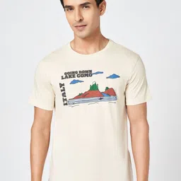 Urban Ranger by pantaloons Men Graphic Printed Round Neck Cotton Slim Fit T-shirt-image-58