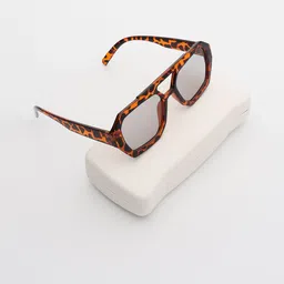 PELLE LUXUR Unisex Rectangle Sunglasses with UV Protected Lens PL25GS385-picture-19