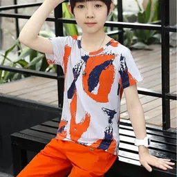 Bold N Elegant Boys Printed T-shirt with Shorts image 3