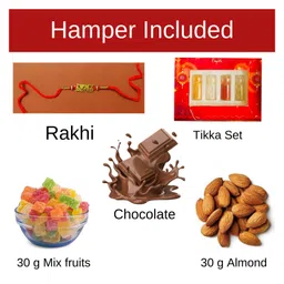 Expelite Premium Rakhi Gift Pack with Sweets and Chocolates - Multicolor image 3