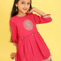 BAESD Girls Ethnic Motifs Embroidered Top-picture-17