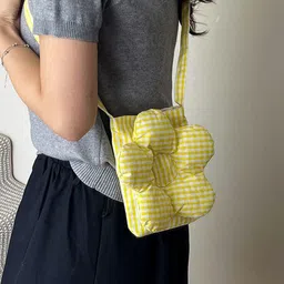 StyleCast x Revolte Checked Printed Shopper Sling Bag image 5