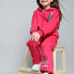 Monte Carlo Girls Printed Hooded Neck Tracksuit image 4