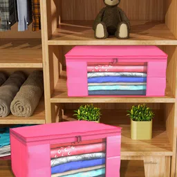 Kuber Industries Pink Set of 4 Regular Drawer Organiser Organisers-picture-19