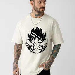 Be Crazy Men Graphic Printed Oversized T-shirt-image-62