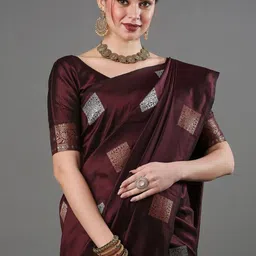 Moda Rapido Ethnic Motifs Zari Pure Silk Banarasi Saree image 2