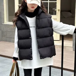 LULU & SKY Girls Gilet Puffer Jacket image 3