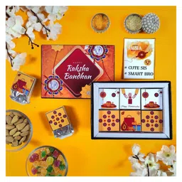 Expelite Premium Rakhi Gift Pack with Sweets and Chocolates - Multicolor image 4