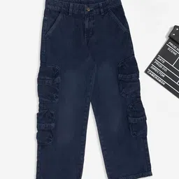 Pantaloons Junior Boys Wide Leg Mid-Rise Jeans-image-59