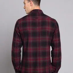 TRIGGER Men Slim Fit Tartan Checks Checked Casual Shirt image 2