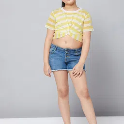 Stylo Bug Striped Cotton Wrap Top image 4