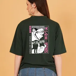 Kasendra Women Pack of 2 Tweety Graphic Printed Round Neck Relaxed Fit T-shirts image 3