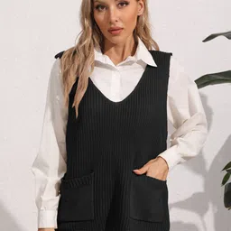 DressBerry Ribbed Vest Sweater-image-51