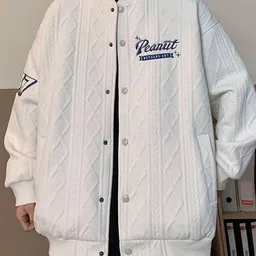 KPOP Men Typography Bomber Embroidered Jacket-picture-26