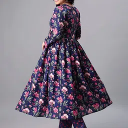 Aarya Designer Girls Floral Printed Kurti with Palazzos & With Dupatta image 4