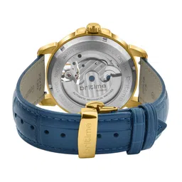 Britime Men Embellished Dial & Leather Straps Analogue Automatic Motion Powered Watch 274-L20507 image 5