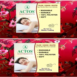 actos Microfibre Bolster Pack of 7 Floral Combo Set Of 5 Cushion And 2 image 4