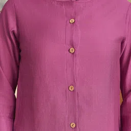 Moda Rapido Mandarin Collar Top With Trousers Co-Ords image 4