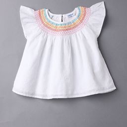 Nauti Nati Flutter Sleeve Cotton Blouson Top-picture-20