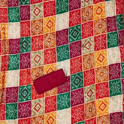SAINOOR Embroidered Pure Cotton Unstitched Dress Material image 5