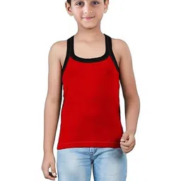 UNDERLOOP Boys Pack Of 5 Cotton Gym Vests image 4