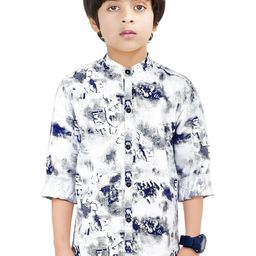 MADE IN THE SHADE Unisex Kids Floral Printed Casual Shirt-picture-10