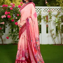 JYA Floral Handloom Saree image 3