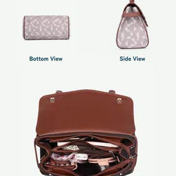 ZOUK Women Abstract Printed Satchel Bag image 2